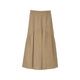 ベージュ(004) | ギャザー切り替えティアードフレアスカート | Re:EDIT