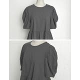 [接触冷感][UVカット][紫外線対策]パフスリーブティアードカットソーチュニッ… | Re:EDIT | 詳細画像39 