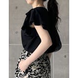 [接触冷感][UVカット]フリルスリーブ半袖Tシャツ | Re:EDIT | 詳細画像17 