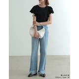 [接触冷感][UVカット]フリルスリーブ半袖Tシャツ | Re:EDIT | 詳細画像26 
