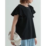 [接触冷感][UVカット]フリルスリーブ半袖Tシャツ | Re:EDIT | 詳細画像27 