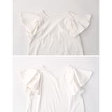 [接触冷感][UVカット]フリルスリーブ半袖Tシャツ | Re:EDIT | 詳細画像30 