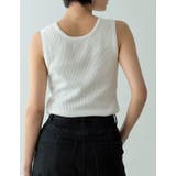 [洗濯機で洗える]カシミヤタッチサマーリブニットタンクトップ | Re:EDIT | 詳細画像23 