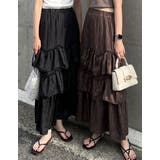 [低身長/高身長サイズ有]ワッシャークロスティアードスカート | Re:EDIT | 詳細画像21 