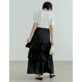 [低身長/高身長サイズ有]ワッシャークロスティアードスカート | Re:EDIT | 詳細画像24 