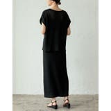 無地orボーダーフィッシュネットニットナロースカート | Re:EDIT | 詳細画像11 