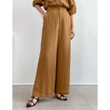 [低身長/高身長サイズ有]楊柳クレープストレートパンツ | Re:EDIT | 詳細画像4 