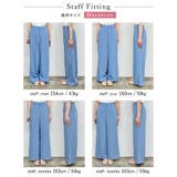 [低身長/高身長サイズ有]楊柳クレープストレートパンツ | Re:EDIT | 詳細画像34 