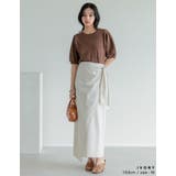 [新色追加][低身長サイズ有]コットンリネンラップ風スカート | Re:EDIT | 詳細画像13 