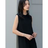 [低身長/高身長サイズ有]コットンノースリーブティアードワンピース | Re:EDIT | 詳細画像12 