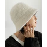 アイボリー(003) | ウール混ファーバケットハット | Re:EDIT