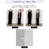 [低身長サイズ有][洗濯機で洗える]フリルストラップスクエアネックオールインワン | Re:EDIT | 詳細画像39 