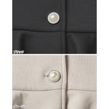 パールモチーフボタンフリルダンボールブルゾン | Re:EDIT | 詳細画像12