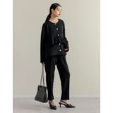 パールモチーフボタンフリルダンボールブルゾン | Re:EDIT | 詳細画像7