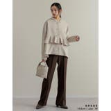 パールモチーフボタンフリルダンボールブルゾン | Re:EDIT | 詳細画像8