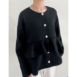 パールモチーフボタンフリルダンボールブルゾン | Re:EDIT | 詳細画像16