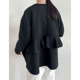 パールモチーフボタンフリルダンボールブルゾン | Re:EDIT | 詳細画像17