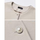 パールモチーフボタンフリルダンボールブルゾン | Re:EDIT | 詳細画像19