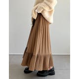 [低身長サイズ有]カットジョーゼットダブルプリーツスカート | Re:EDIT | 詳細画像11 