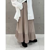 [低身長サイズ有]カットジョーゼットダブルプリーツスカート | Re:EDIT | 詳細画像14 