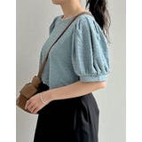 カットジャガードバックリボンフレアトップス | Re:EDIT | 詳細画像15