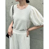 カットジャガードバックリボンフレアトップス | Re:EDIT | 詳細画像3