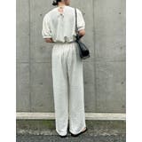 カットジャガードバックリボンフレアトップス | Re:EDIT | 詳細画像10