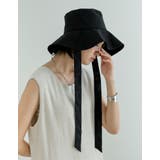 ブラック(001) | [2WAY]リネンライクベルト付きバケットハット | Re:EDIT