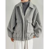 ウール混シャギーオーバーサイズフライトジャケット | Re:EDIT | 詳細画像11