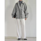 ウール混シャギーオーバーサイズフライトジャケット | Re:EDIT | 詳細画像12