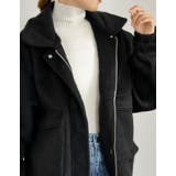 ウール混シャギーオーバーサイズフライトジャケット | Re:EDIT | 詳細画像16