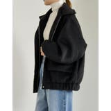 ウール混シャギーオーバーサイズフライトジャケット | Re:EDIT | 詳細画像17