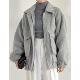 ウール混シャギーオーバーサイズフライトジャケット | Re:EDIT | 詳細画像3