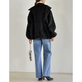 ウール混シャギーオーバーサイズフライトジャケット | Re:EDIT | 詳細画像21