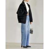 ウール混シャギーオーバーサイズフライトジャケット | Re:EDIT | 詳細画像22