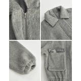 ウール混シャギーオーバーサイズフライトジャケット | Re:EDIT | 詳細画像25