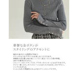 [シンプルに着映える]袖金ボタンタートルネックリブニットトップス | Re:EDIT | 詳細画像9 