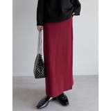 [低身長サイズ有][洗濯機で洗える]ミラノリブナローニットスカート | Re:EDIT | 詳細画像7 