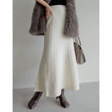 アイボリー(003) | [低身長サイズ有]マーメイドミラノリブニットスカート | Re:EDIT