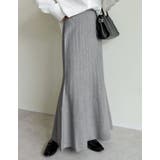 チャコールグレー(006) | [低身長サイズ有]マーメイドミラノリブニットスカート | Re:EDIT