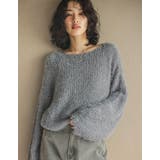 [神山まりあさん着用][1枚で主役級]プードルシャギーニットトップス | Re:EDIT | 詳細画像14 