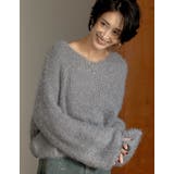 [神山まりあさん着用][1枚で主役級]プードルシャギーニットトップス | Re:EDIT | 詳細画像3 