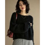 [神山まりあさん着用][1枚で主役級]プードルシャギーニットトップス | Re:EDIT | 詳細画像7 