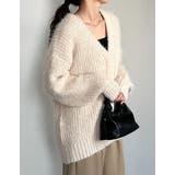 オーバーサイズフェザーニットカーディガン | Re:EDIT | 詳細画像9