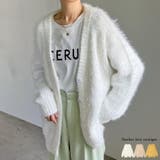 オーバーサイズフェザーニットカーディガン | Re:EDIT | 詳細画像1