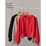 [イージーケア]ライトダンボールラグランVネックショートカーディガン | Re:EDIT | 詳細画像2 