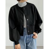 [イージーケア]ライトダンボールラグランVネックショートカーディガン | Re:EDIT | 詳細画像3 