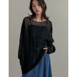 [2025SS COLLECTION]起毛シアーメッシュニットトップス | Re:EDIT | 詳細画像3 