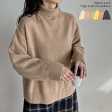ハイネックアルパカタッチ起毛ニットプルオーバー | Re:EDIT | 詳細画像1