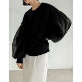 オーガンジーボリューム袖ダンボールオーバーサイズプルオーバー | Re:EDIT | 詳細画像4